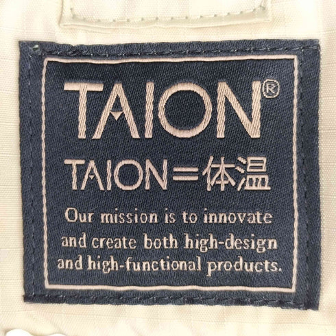 タイオン TAION 26ss ミリタリー Vネックジップ ダウンベスト メンズ JPN:L