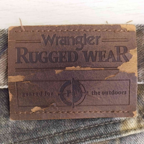 ラングラー Wrangler 90s USA製 Rugged Wear リアルツリーカモ ストレートデニムパンツ メンズ 34×30
