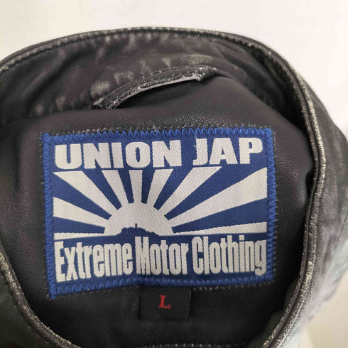 UNION JAP lamb skin ラムスキン ライダースジャケット メンズ JPN:L