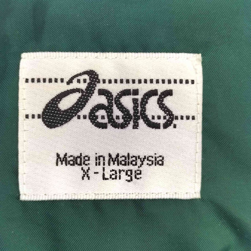 アシックス ASICS カレッジ刺繍 スタンドカラー ナイロンジャケット 裾ドローコード メンズ JPN:XL