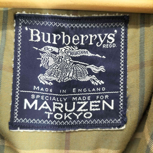 バーバリーズ BURBERRYS MARUZEN TOKYO MADE IN ENGLAND 裏地チェック ジップアップブルゾン メンズ