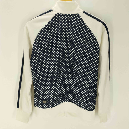 アディダス adidas 00S CLIMALITE ドット柄 パフォーマンス ロゴ トラック ジャケット ジャージ Y2K レディース JPN:L