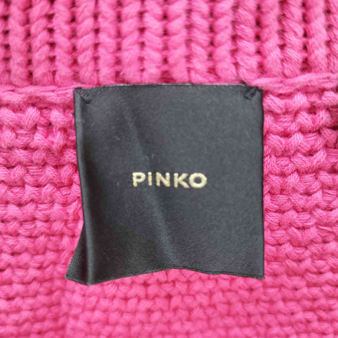 ピンコ PINKO ビジュー コットン ニット カーディガン レディース import:S