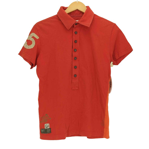 ディーゼル DIESEL アーム ナンバリング 7ボタン ポロシャツ カットソー メンズ import:M