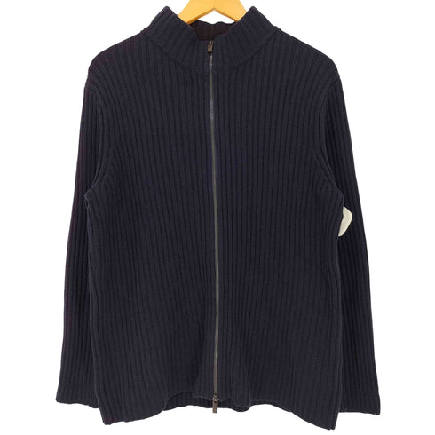 ユニクロプラスジェイ UNIQLO+J ミドルゲージ リブ フルジップ セーター メンズ JPN:L