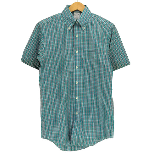 ブルックスブラザーズ BROOKS BROTHERS チェック BD S/S シャツ メンズ import:S