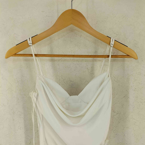 ザラ ZARA スリットギャザー キャミソール マキシドレス レディース import:XS
