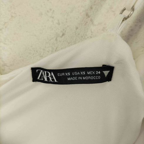 ザラ ZARA スリットギャザー キャミソール マキシドレス レディース import:XS