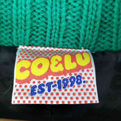 ココルル COCOLULU クローバー柄 ウール アクリル カーディガン Y2K レディース FREE