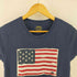 ポロラルフローレン POLO RALPH LAUREN 万国旗 刺繍 クルーネックTシャツ レディース import:S