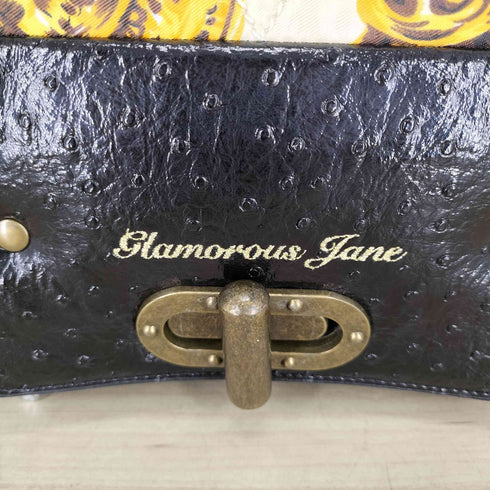 glamorous jane Y2K チェーン柄 オーストリッチ チェーンハンドバッグ レディース