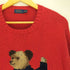 ポロラルフローレン POLO RALPH LAUREN 現行タグ RL92 ポロベア 星条旗 リネン紺 コットン ニット メンズ import:XL