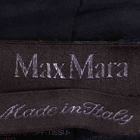 マックスマーラ MAX MARA イタリア製 シルク混 ウエストリボン ノースリーブ ワンピース レディース