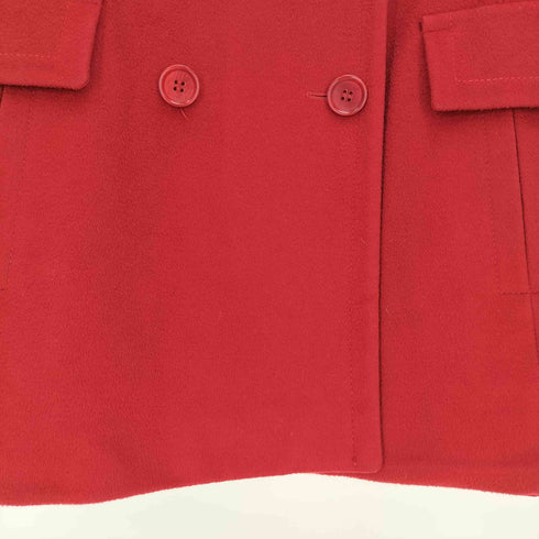 マックスマーラ MAX MARA 90S~00S 銀タグ イタリア製 ダブルブレスト ウール ショートコート レディース JPN:42
