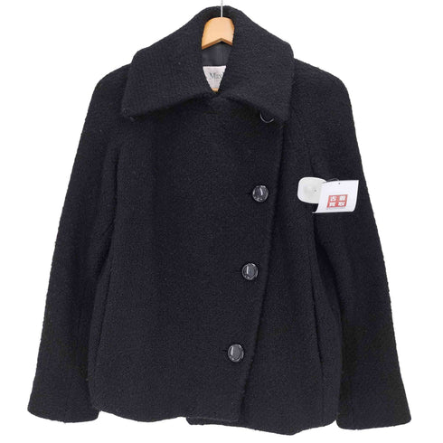 マックスマーラ MAX MARA 90S~00S 銀タグ イタリア製 斜め ボタン ウール ジャケット レディース JPN:40