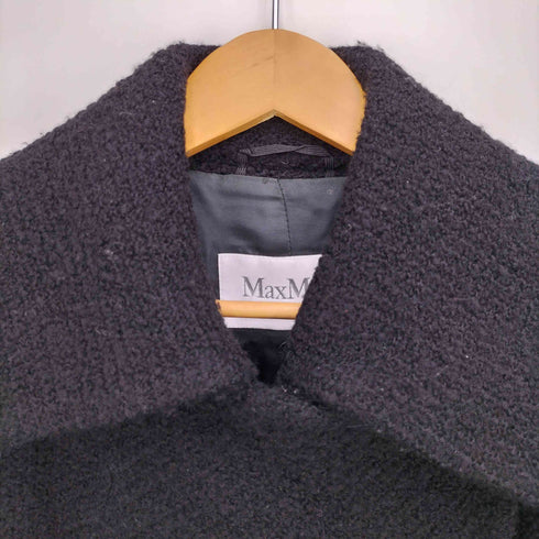 マックスマーラ MAX MARA 90S~00S 銀タグ イタリア製 斜め ボタン ウール ジャケット レディース JPN:40