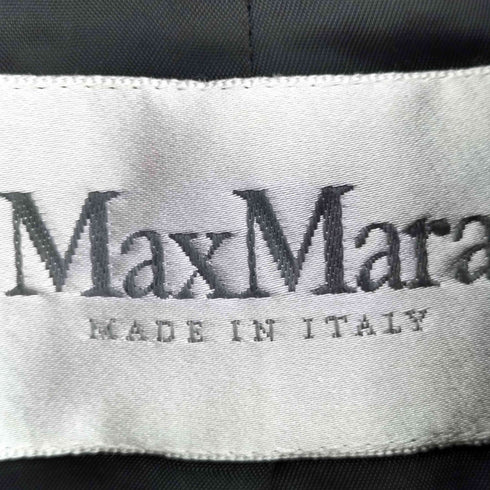 マックスマーラ MAX MARA 90S~00S 銀タグ イタリア製 斜め ボタン ウール ジャケット レディース JPN:40