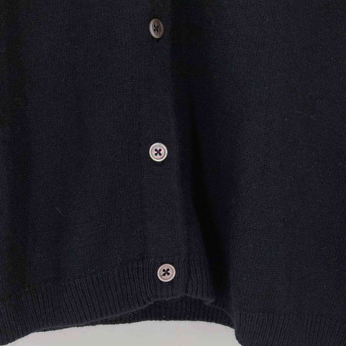 ラルフローレン RALPH LAUREN カシミヤ混 ノーカラー ウール カーディガン レディース import:M