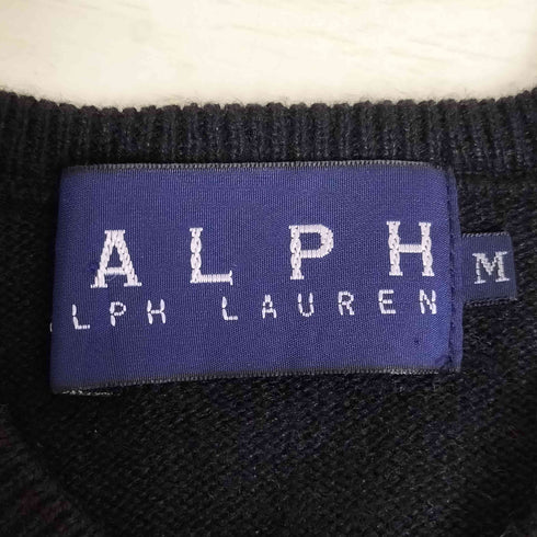 ラルフローレン RALPH LAUREN カシミヤ混 ノーカラー ウール カーディガン レディース import:M