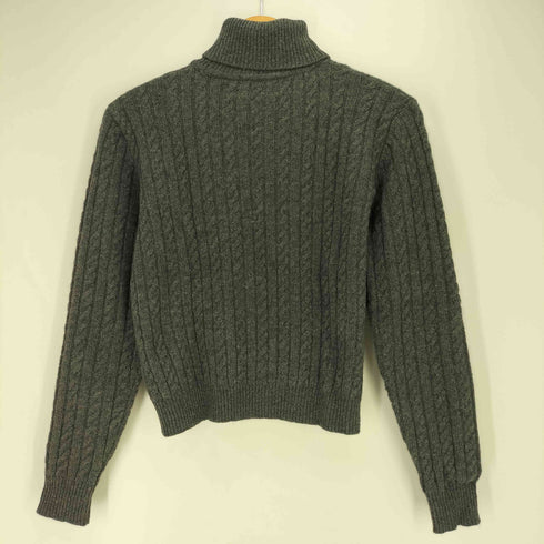 ラルフローレン RALPH LAUREN タートルネック ケーブル編み アンゴラ混 ウール ニット レディース import:M
