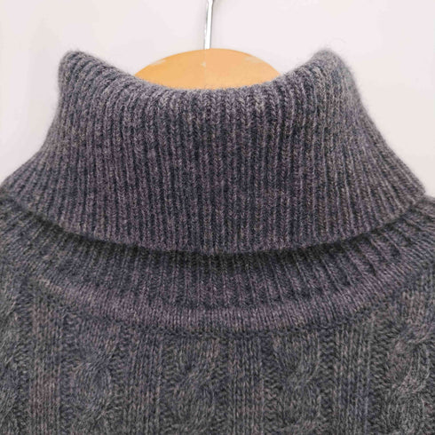 ラルフローレン RALPH LAUREN タートルネック ケーブル編み アンゴラ混 ウール ニット レディース import:M