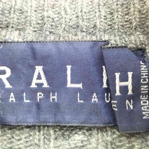 ラルフローレン RALPH LAUREN タートルネック ケーブル編み アンゴラ混 ウール ニット レディース import:M