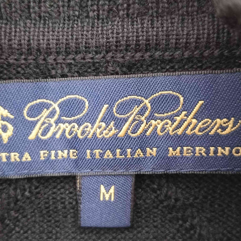 ブルックスブラザーズ BROOKS BROTHERS EXTRA FINE ITALIAN MERINO ショルダーボタン アーガイルパターン ハイネック ニット セーター レディース import:M
