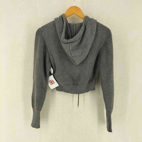 ザラ ZARA レーヨン ポリ ジップアップ ニット パーカー レディース S