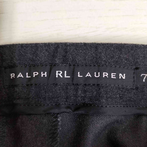 ラルフローレンアールエル RALPH RL LAUREN ウール ベルトレス ノータック スラックス レディース 7