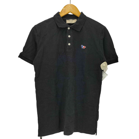 メゾンキツネ MAISON KITSUNE トリコロールフォックスパッチ 半袖ポロシャツ メンズ JPN:S