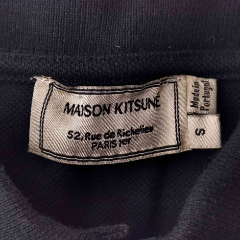 メゾンキツネ MAISON KITSUNE トリコロールフォックスパッチ 半袖ポロシャツ メンズ JPN:S