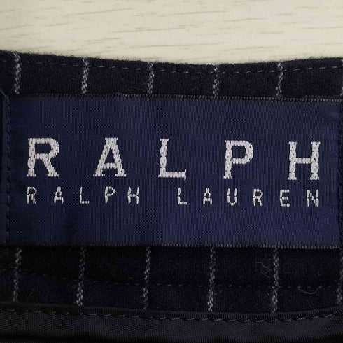 ラルフローレン RALPH LAUREN チョークストライプ ウール 台形 スカート レディース 7