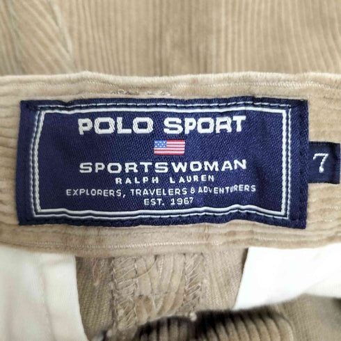 ポロスポーツラルフローレン POLO SPORT RALPH LAUREN SPORTS WOMAN コーデュロイ ノータック トラウザー パンツ レディース 7