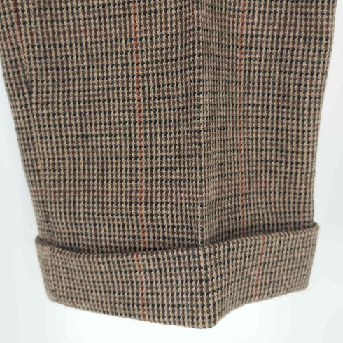ラルフローレン RALPH LAUREN COLLECTION CLASSICS ガンクラブチェック ウール ノータック スラックス レディース 7