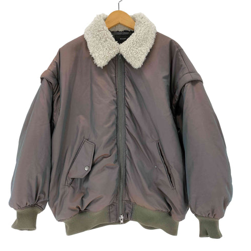 エモダ EMODA Oversized 2WAY Blouson オーバー 2WAY ブルゾン ベスト MA-1ジャケット レディース F