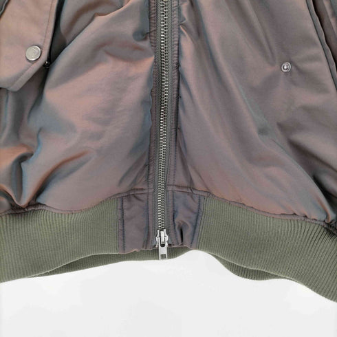 エモダ EMODA Oversized 2WAY Blouson オーバー 2WAY ブルゾン ベスト MA-1ジャケット レディース F