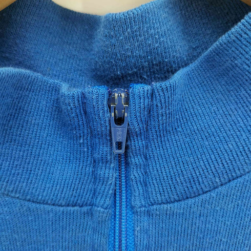 cannondale 80-90s USA製 ロゴ刺繍 マルチカラー ボーダー ハーフジップ サイクル Tシャツ メンズ import:L
