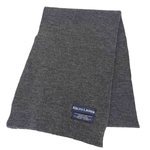 ラルフローレン RALPH LAUREN MERINO WOOL メリノウール 100% スモールポニー刺繍 マフラー レディース
