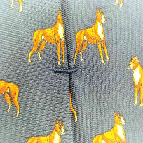ラルフローレン RALPH LAUREN シルク100% 馬 ホース ネクタイ メンズ