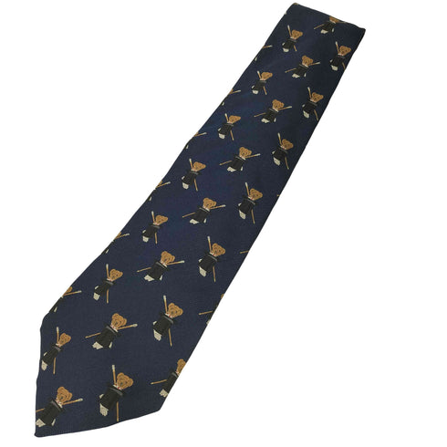 ラルフローレン RALPH LAUREN シルク100% ポロベア マジシャン ネクタイ メンズ