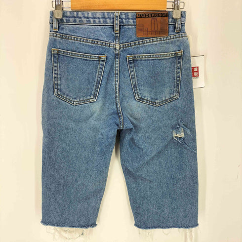 メイソンプリンス mason prince ダメージ加工 七分丈 デニムパンツ レディース