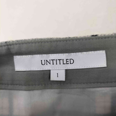 アンタイトル UNTITLED チェック 台形 ミディアムスカート レディース 1