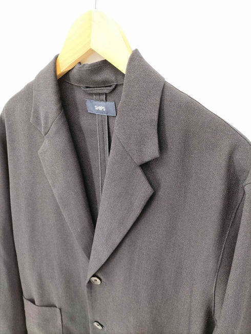 シップス SHIPS Comfy Line 2B シングルブレスト ジャケット ワイド イージーパンツ メンズ M