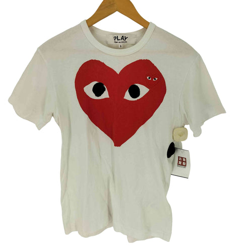 プレイコムデギャルソン PLAY COMME des GARCONS 綿天竺 プリントTシャツ メンズ JPN:S