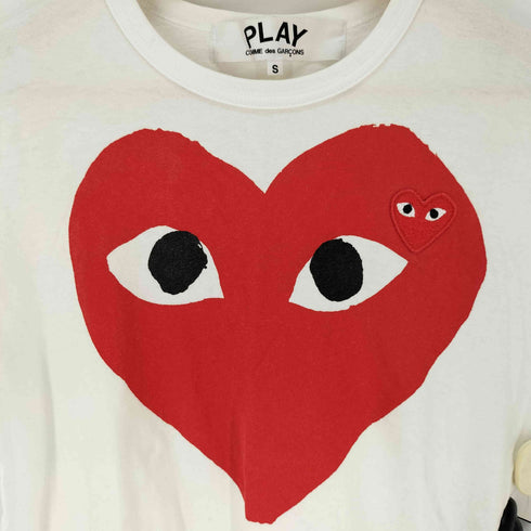 プレイコムデギャルソン PLAY COMME des GARCONS 綿天竺 プリントTシャツ メンズ JPN:S