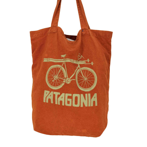 パタゴニア patagonia 17AW 自転車 ロゴプリント キャンバストートバッグ メンズ