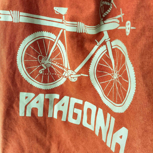 パタゴニア patagonia 17AW 自転車 ロゴプリント キャンバストートバッグ メンズ