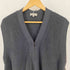 マーガレットハウエル MARGARET HOWELL Cardigan Stitch Cotton Linen コットンリネン 畦編み ジップアップ ニットベスト メンズ M
