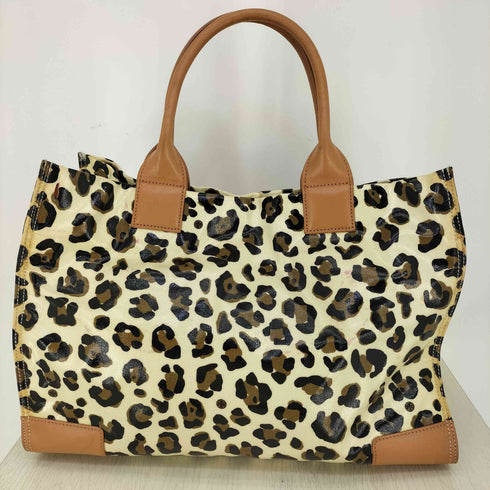 トリーバーチ TORY BURCH レオパード エラ レザーハンドル トートバッグ レディース