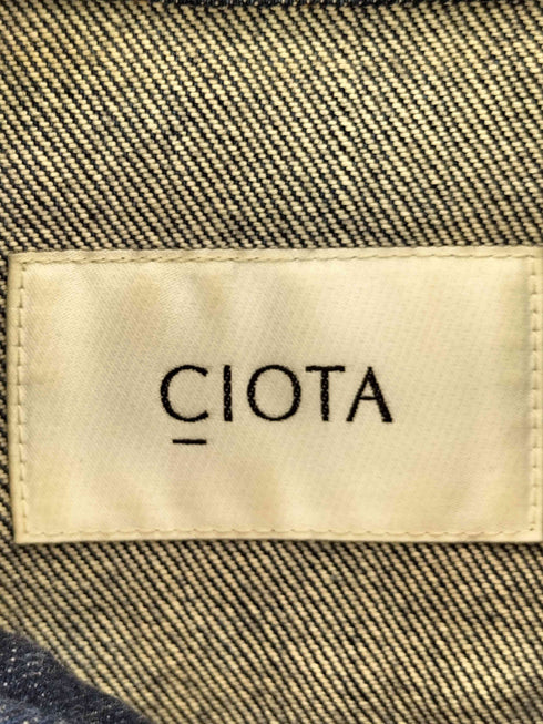 シオタ CIOTA インディゴ スビンコットン 13.5oz デニムジャケット メンズ 34